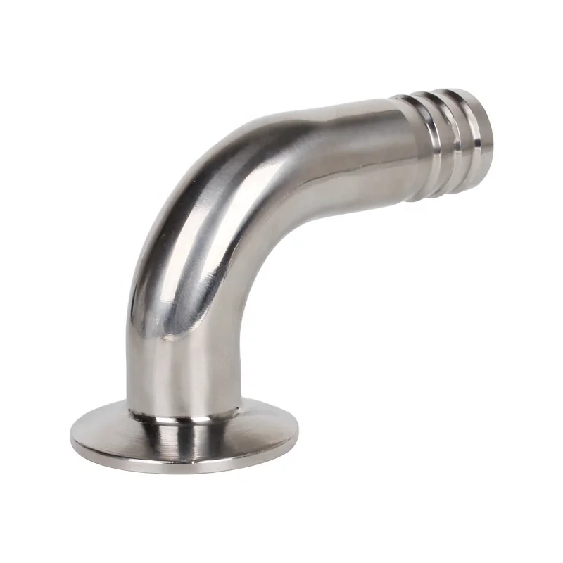 Yongda Sanitary Stainless Steel tri clamp Hose Barb fitting with elbow