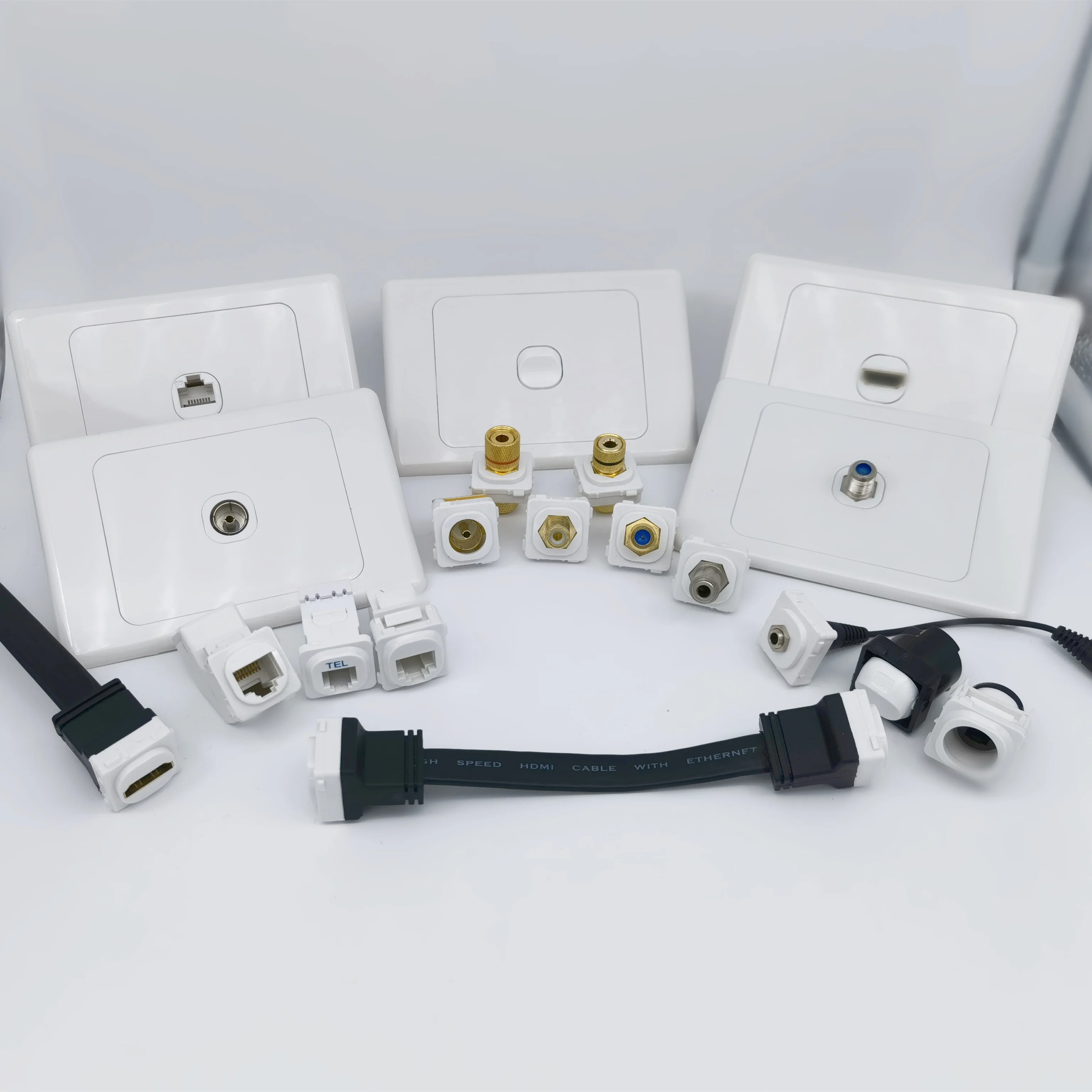 Button Slimline Switch Size 117mm*75mm*4.3mm 3 Gang Wall light Switch