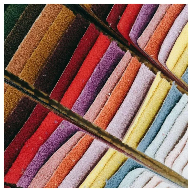 color customized 100% polyester teddy velvet sofa upholstery fabric for furniture and garments