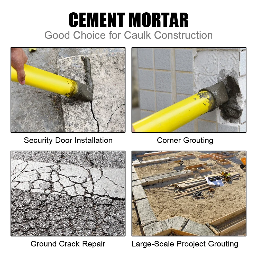 Grout Filling Tools With 4 Nozzles Applicator Hand Tools Caulking Gun Grouting Mortar Sprayer Cement Lime Pump