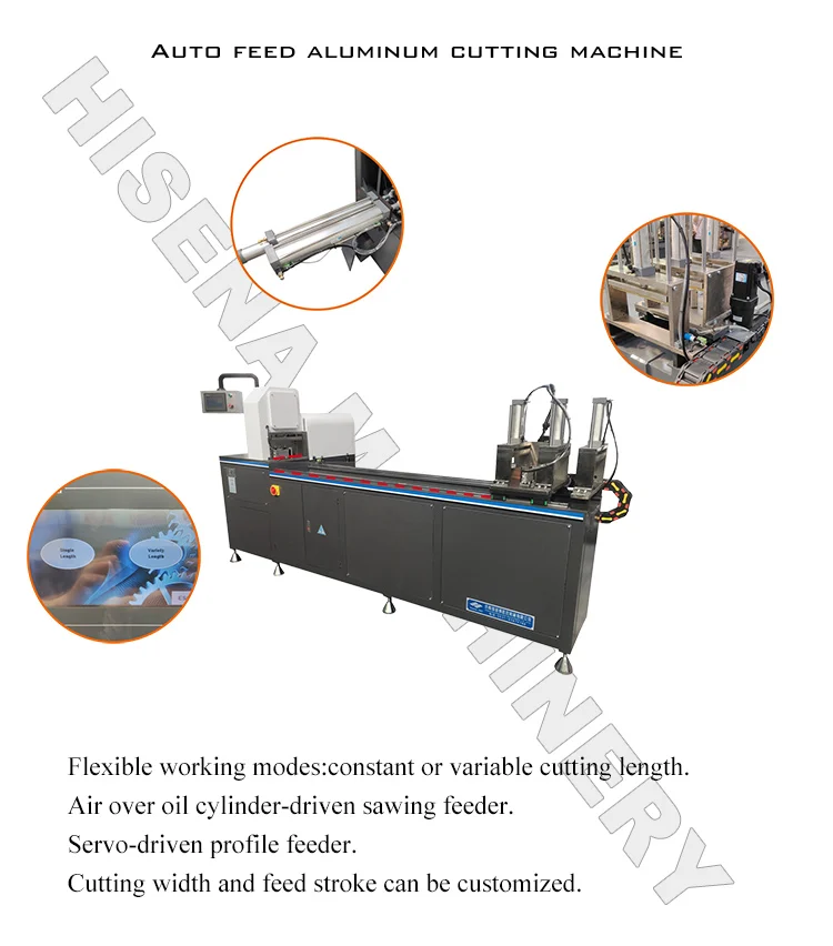 CNC automatic feed aluminium extrusion sawing/aluminum profile cutting saw machine/cnc aluminum cutting