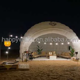 Outdoor Igloo Dome Tent Waterproof PVC Event Tent Party Use Double Layers Aluminum Poles Igloo Dome Inflatable House Tent