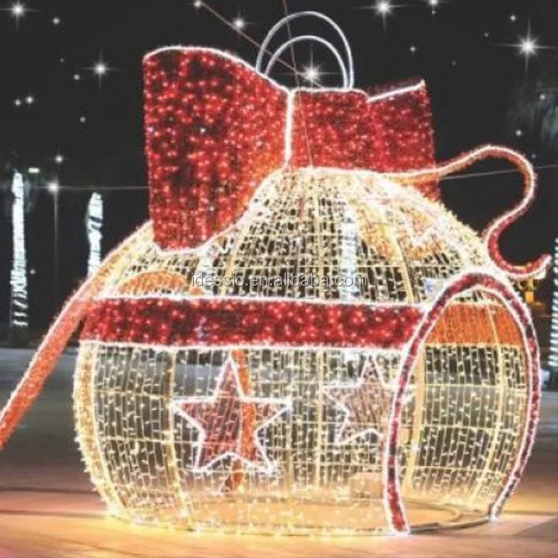Christmas Hanging Foldable LED Sphere Lights for Outdoor Street Decoration Waterproof