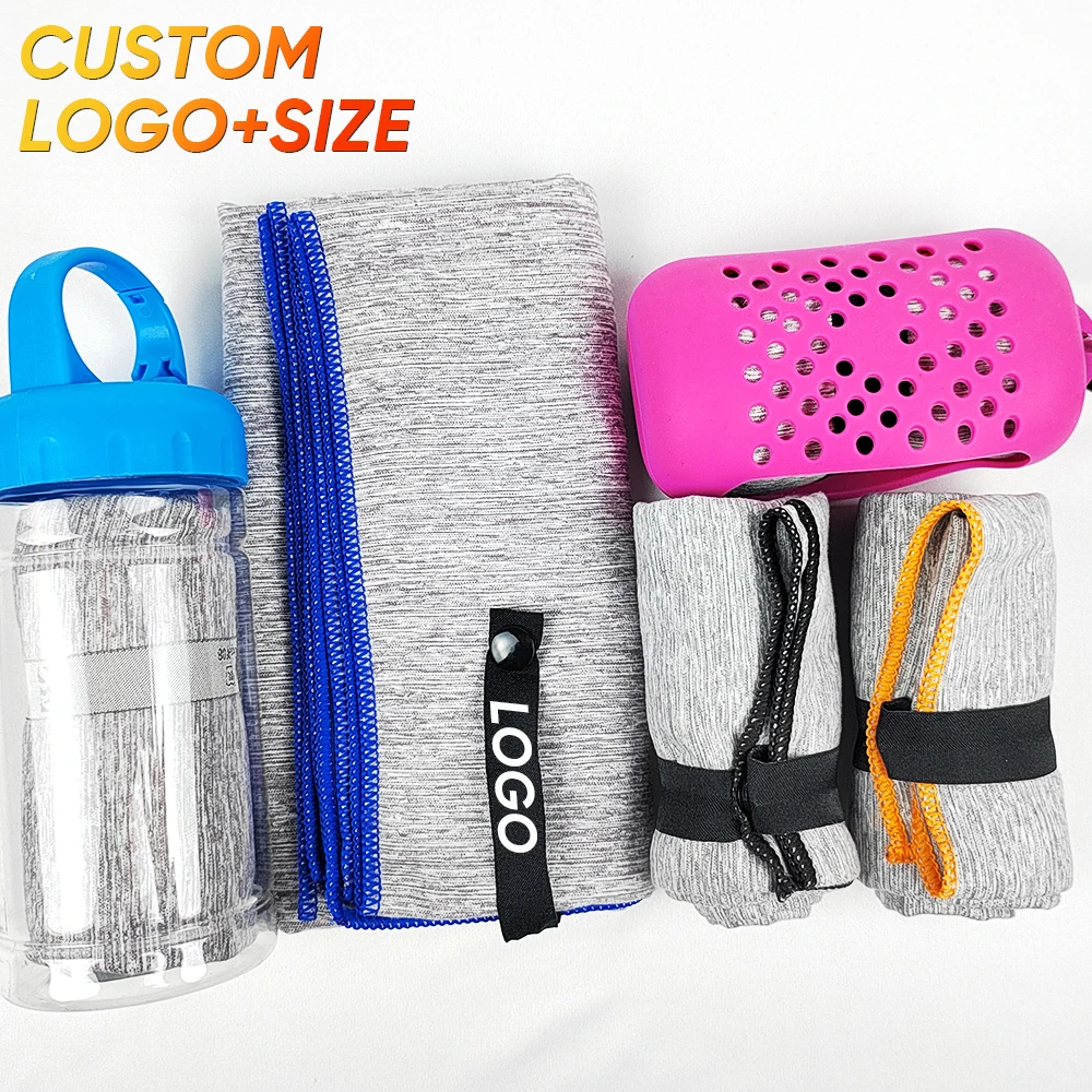 HOT selling  absorption sweat Lightweight Custom Microfiber Cationic Quick Dry  Sport Towel for gym