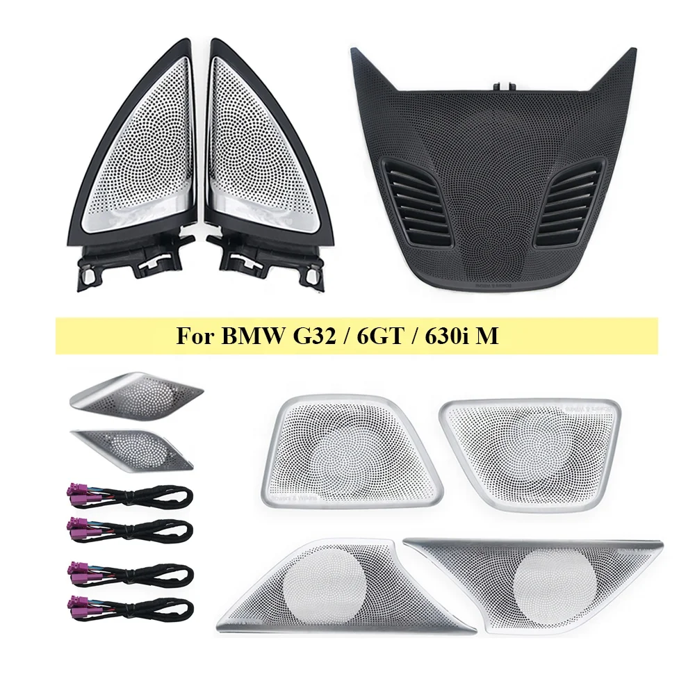 Colorful Tweeter Speaker Cover Ambient Light Car Mid Loudspeaker Cover For BMW G32 6GT 630i M