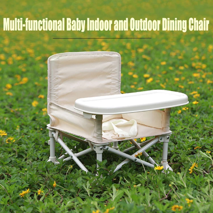 XIAOTANGLANG Convenient Folding Picnic Chair  Camping Used Baby Eating Bouncer Food Chair Outdoor Aluminum