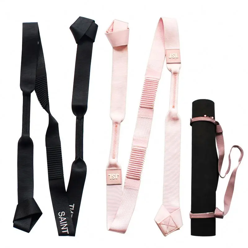 Wholesale Custom cotton/ jute/ hemp Yoga Mat Carrying Strap Sling Adjustable