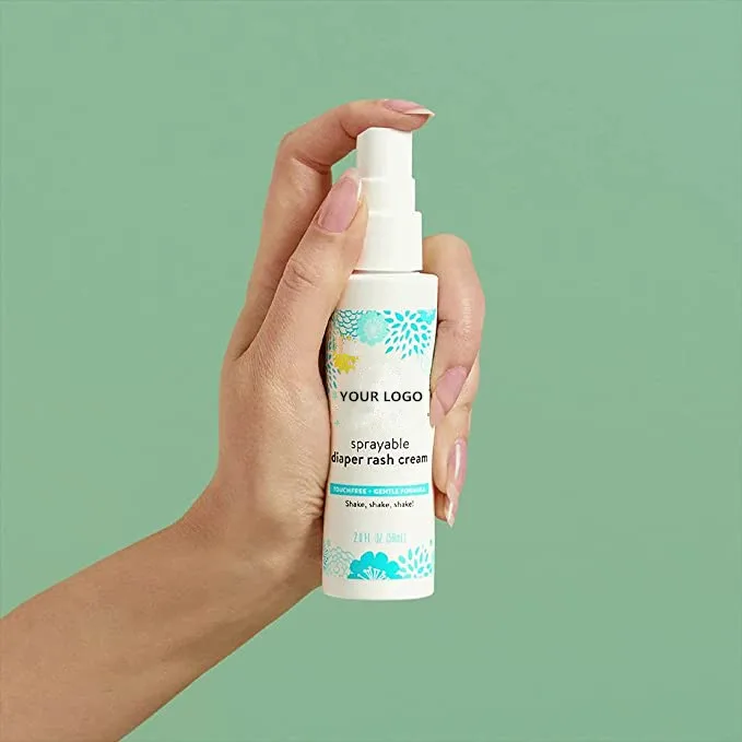 wholesale oem 100% natural baby diaper cream coconut oil diaper rash cream spray