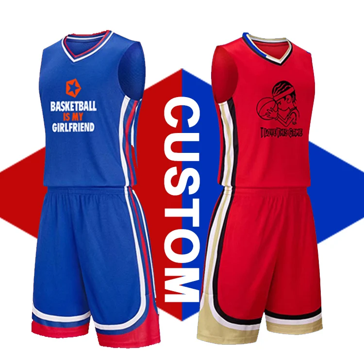 Custom Uniform Sportswear Sublimation Pba Blank Reversible Euroleague Latest Jerseys Mesh Custom Basketball Jerseys Design Set