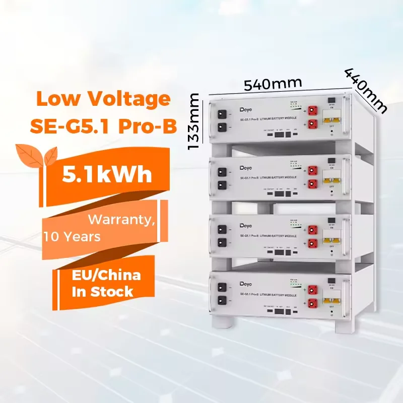 EU Stock deye se-g5.1 pro-b deye battery 5kw deye sg05lp3 Home Storage Battery Packs lithium for Solar Energy System