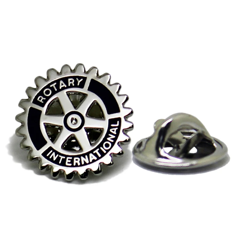 Metal Crafts Manufacturers China Metal Masonic Lions Clubs International Rotary Badge Enamel Custom Lapel Pin Rotary Souvenirs