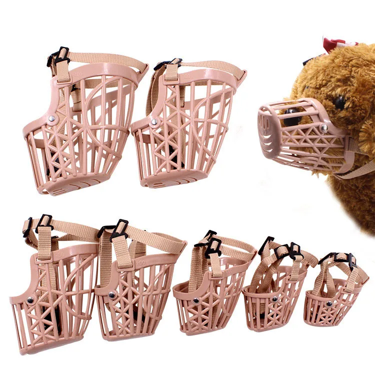Maychan High Quality Stop Biting Barking and Chewing Breathable Basket Dog Muzzles for Small Medium Large Dogs