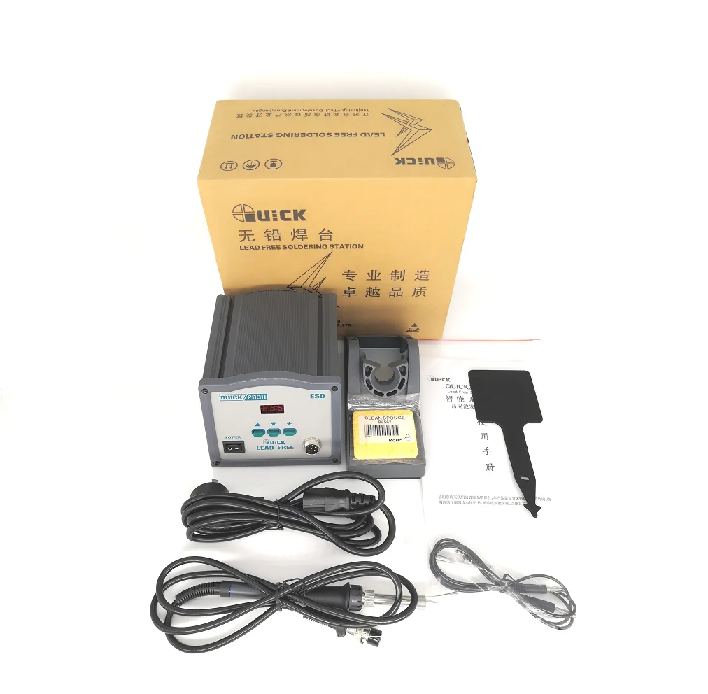 QUICK 203H Widely Used Superior Quality Work Digital Soldering Station Hot Air