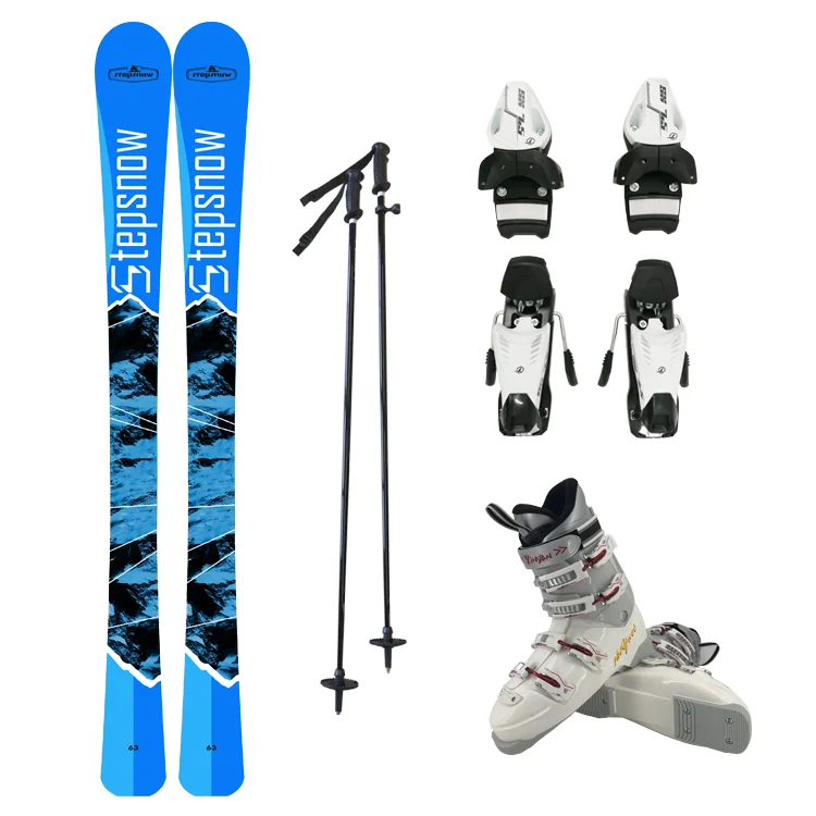 winter sport ski boot set binding shoes pole brand with  best ISO and CPS  ski