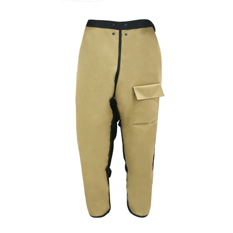 Loggers Forest Workers Protective Chain Saw Pants 7 Layers Chainsaw Pants Apron Style Technical Wrap Chainsaw Chaps For Men