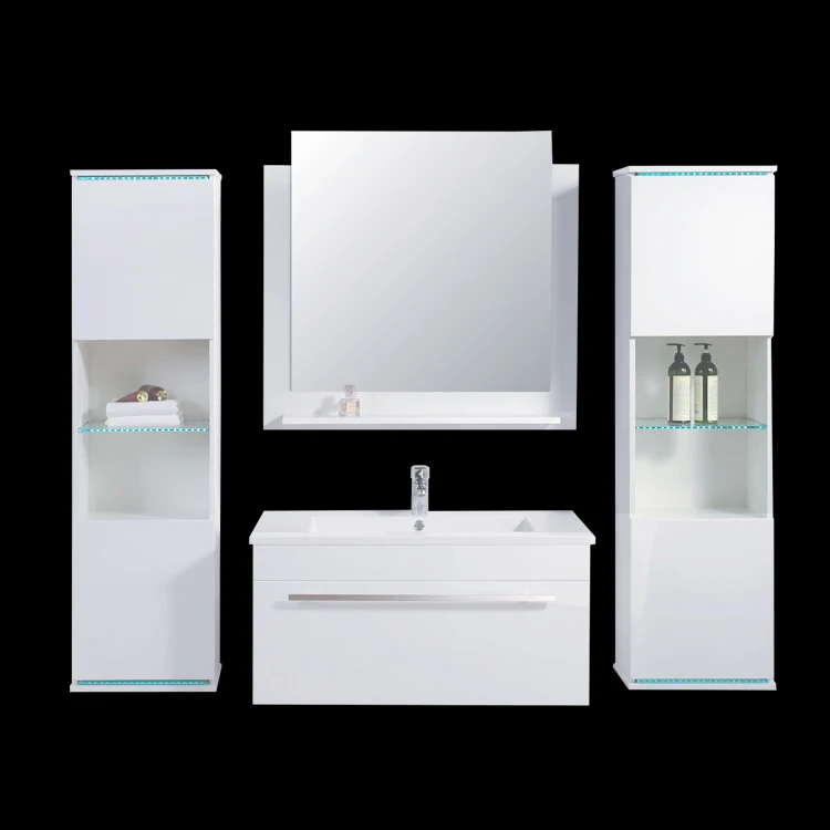 Tall bathroom cabinet cupboard white large storage shelf home bath furniture