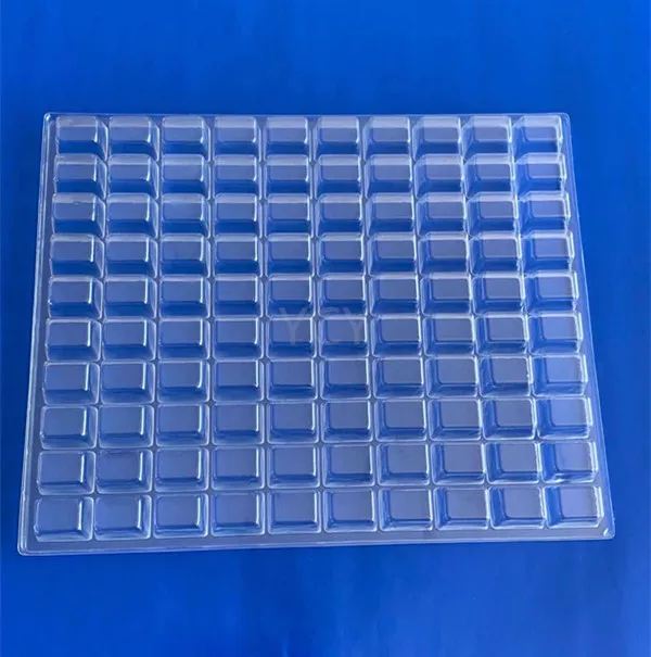 Blister Hardware Packing Trays with Component Transparent Vacuum Forming Plastic PVC Rectangle Disposable Accept