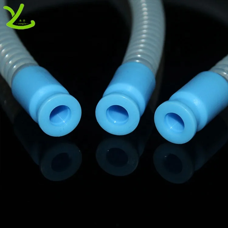 Reusable anesthesia breathing circuit silicone breath circuit medical silicone corrugated tubing for icu ventilators