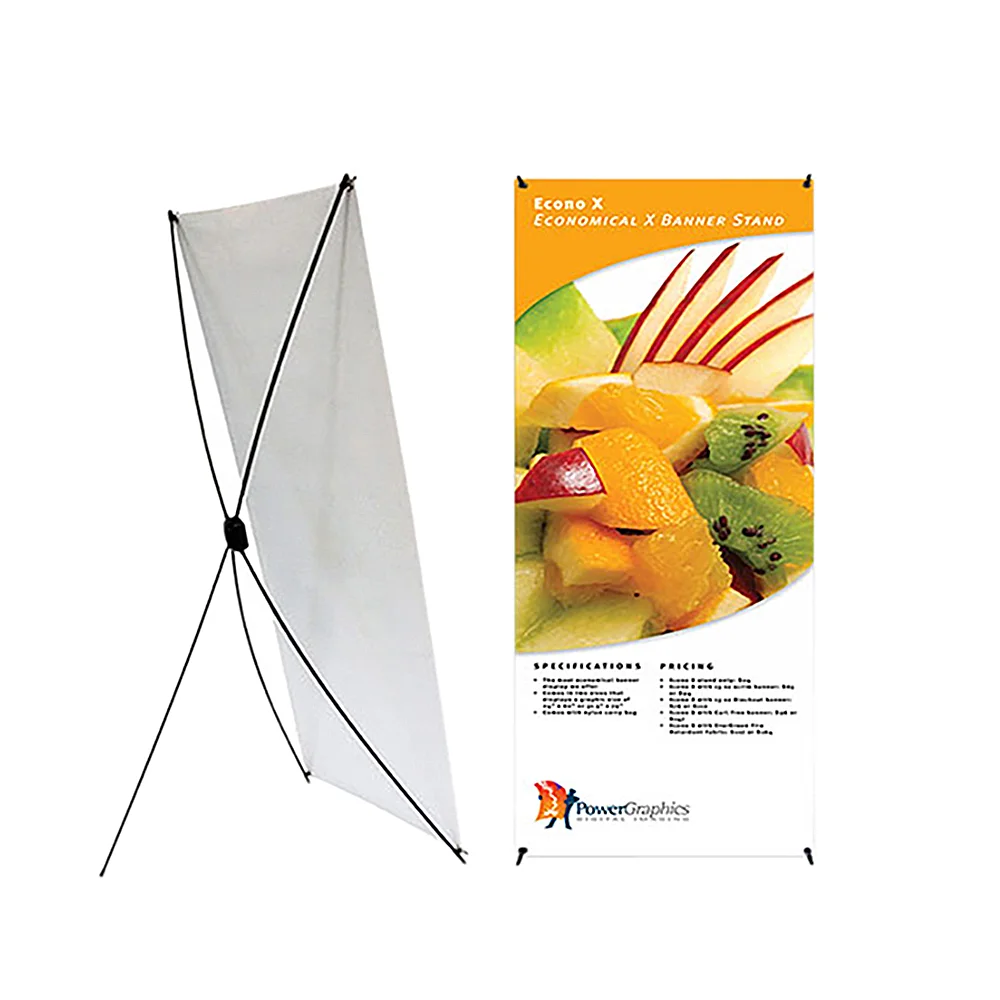 Trade Show Low Price Mobile Portable X Stand Roll Retractable Vinyl Pull Up Banner