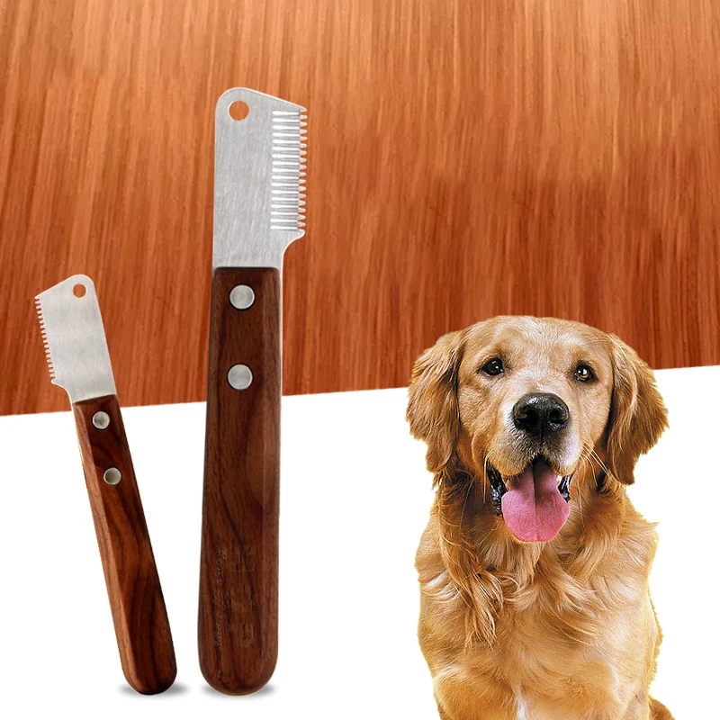 Pet Grooming Tool Hair Remover Razor Dog Stripping Knife for Terrier