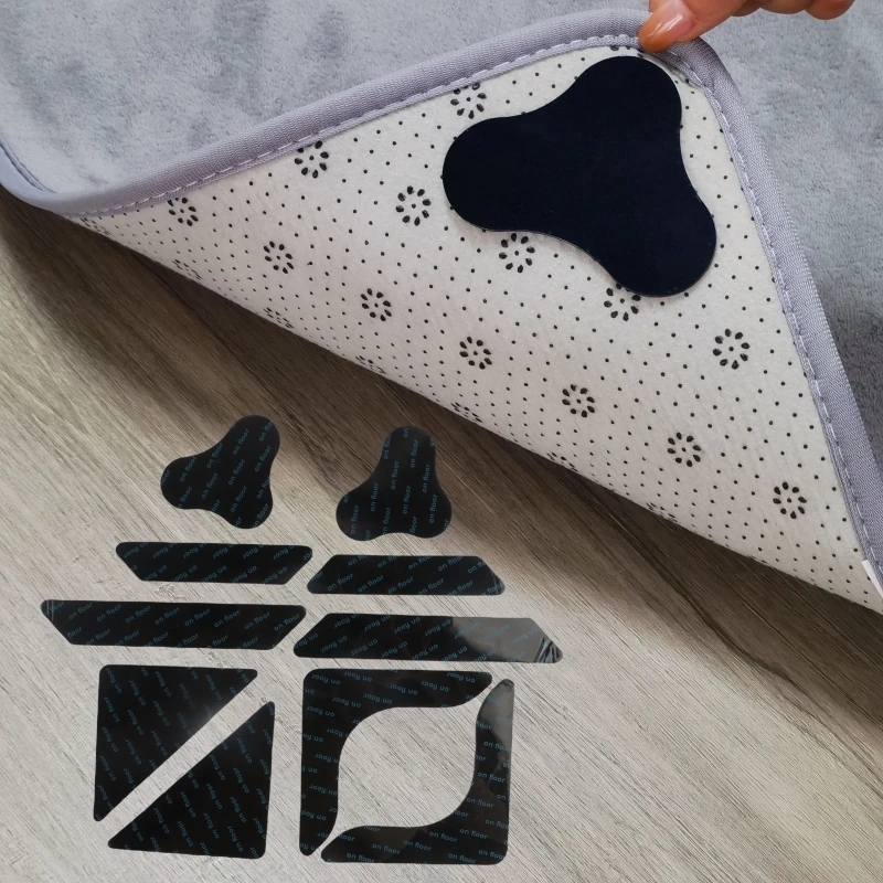 12 Pack Hardwood Floor Mat Non Slip Carpet Reusable Washable Rug Gripper Antislip Matting For Rug