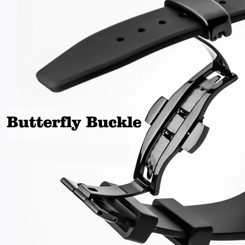 4rd g shock strap ga2100 Stainless Steel Case Crown Watch Band Silicone Rubber Strap For Casio G-Shock GA2100