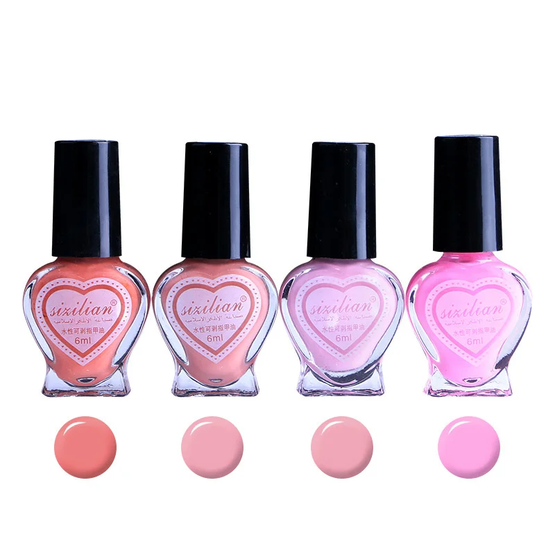 Private Label Children Non-Toxic Long Lasting Nail Polish Nail Peelable Water Based Permeable Breathable Nail Polishes