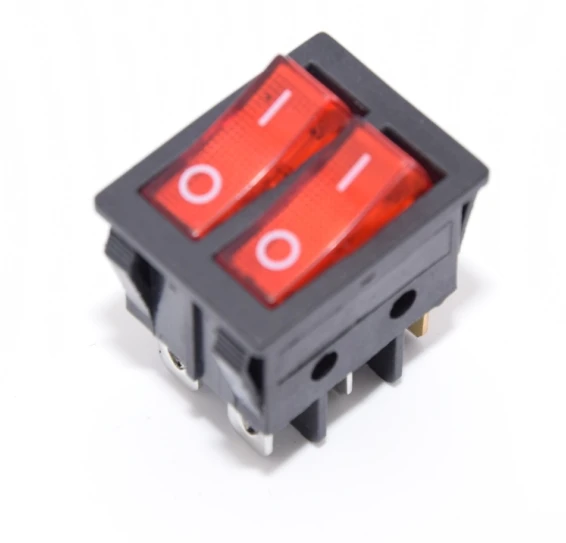 Plastic 6 feet square button electric oven type heating oil heater red rocker switch