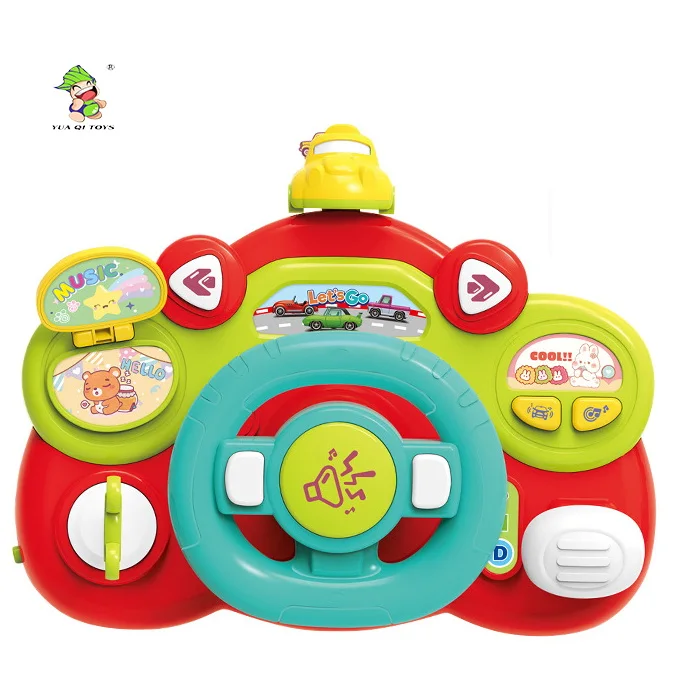 Baby play toys Electric multi-function steering wheel toys