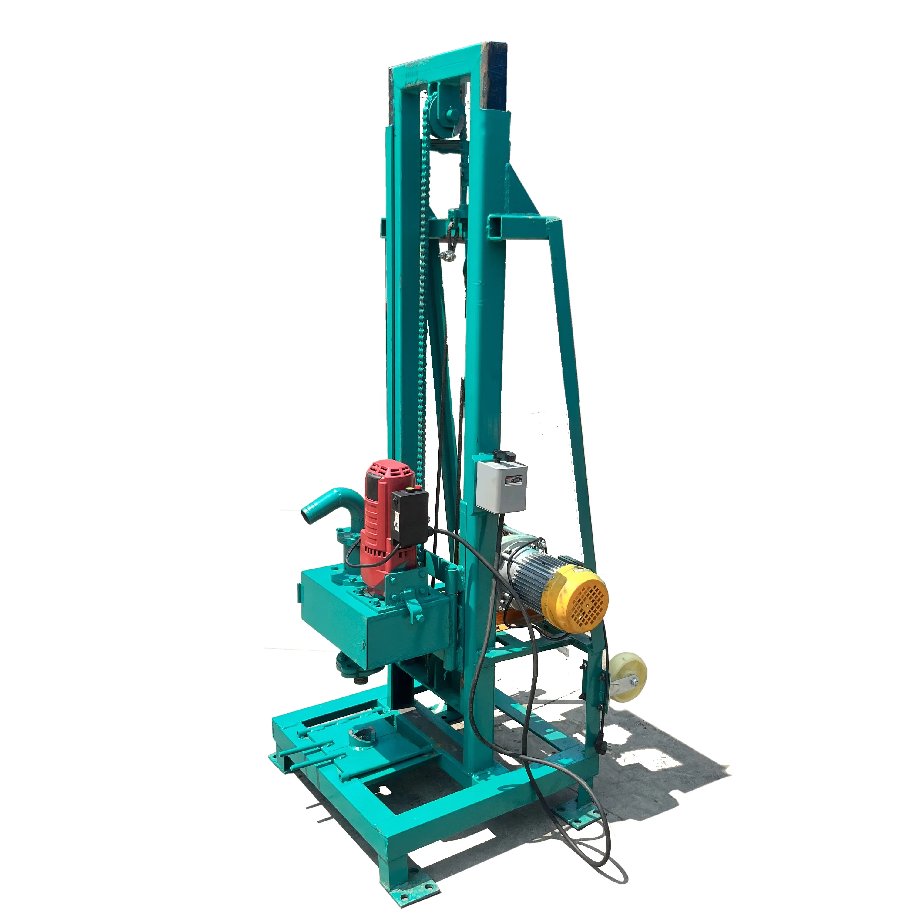 Factory Best Selling Low Price Small Boring Hole Portable Diesel Water Well Drilling Rig Machine With Mud Pump For Sale