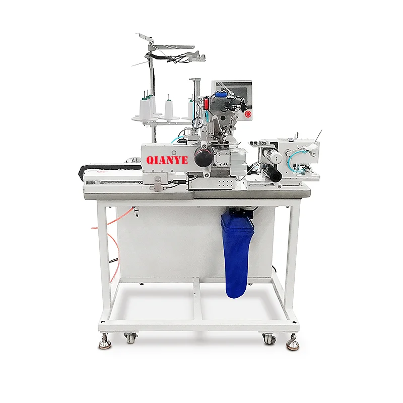 QY-375ZD автоматический резинкой брюки головка машины. Швейная машина с резиновыми лентами и открытым поясом для нижнего белья