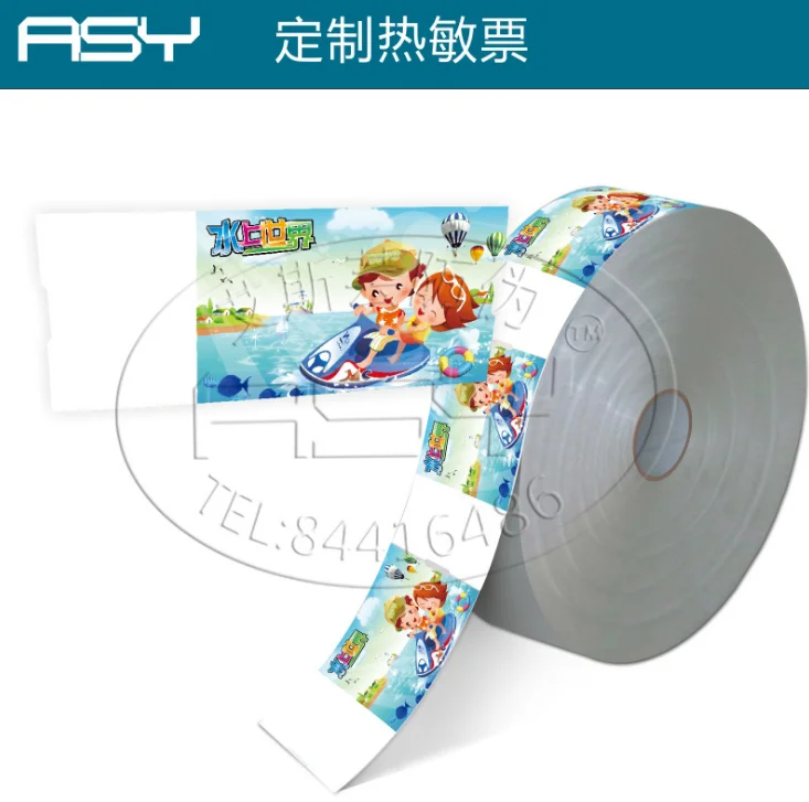 
Wholesale custom printing Thermal paper casino bingo action lottery tickets 