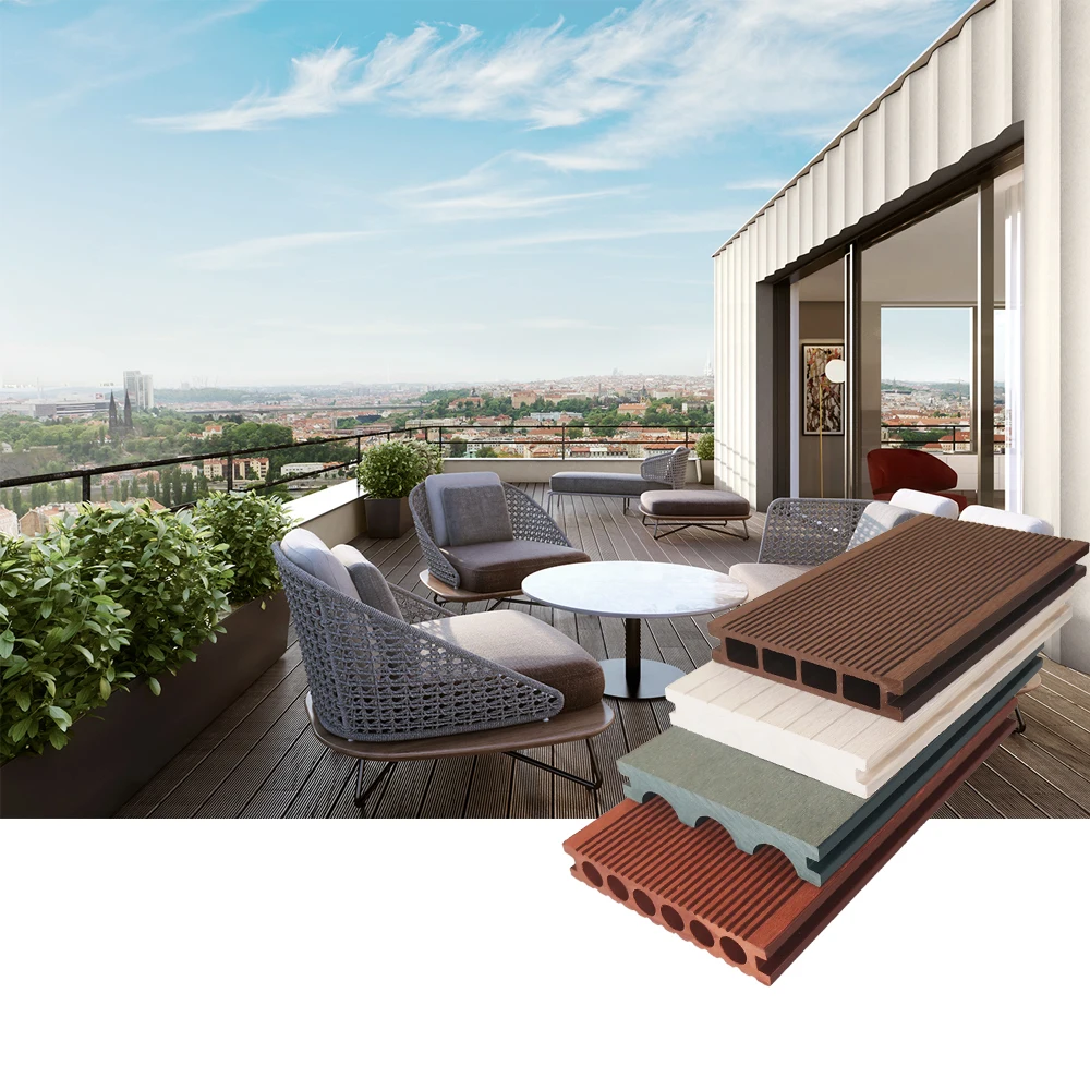 Custom Color Water Proof Wpc Outdoor Decking Flooring Terrac Floor Outdoor Patio Flooring