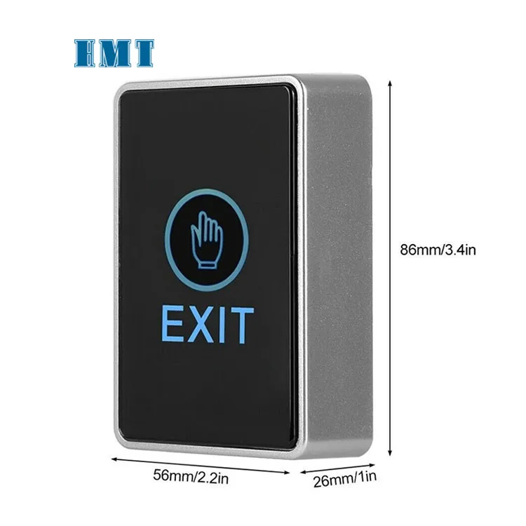 12V Plastic touch screen door release push Exit button for access control system
