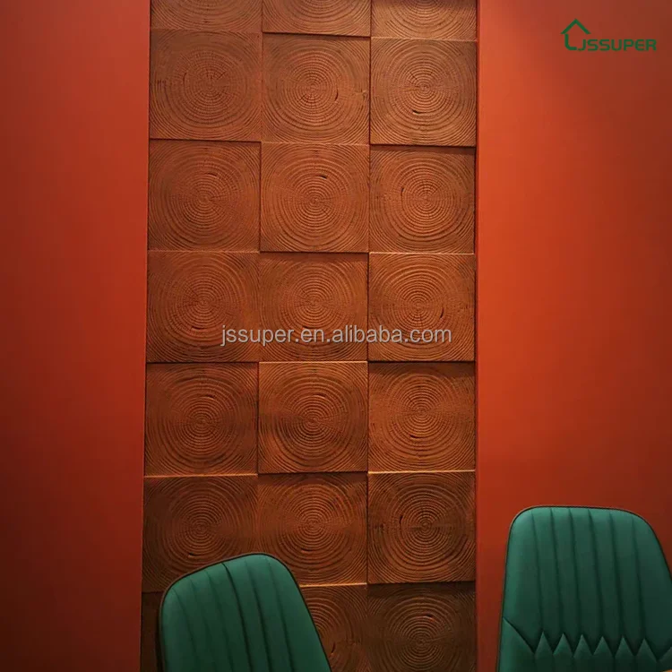 1200*300mm Big Size Wooden looks Polyurethane 3D PU Indoor And Outdoor Artificial Stone Panel