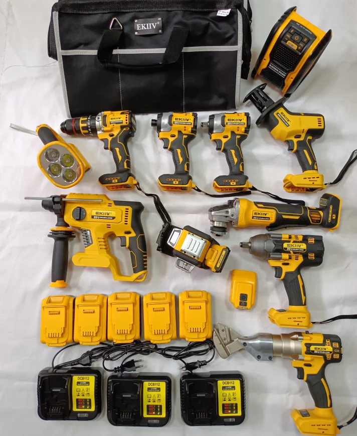 EKIIV Tools Cordless electric power drills hand portable screwdriver cordless drill machine power tools tool sets combo kit