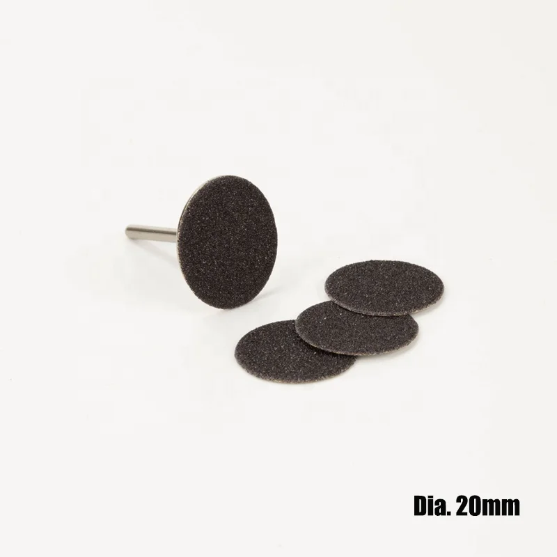 80# 150# 240# 100pcs/box Black  Silicone Carbide Abrasive Sandpaper Nail Sanding Disc for Pedicure