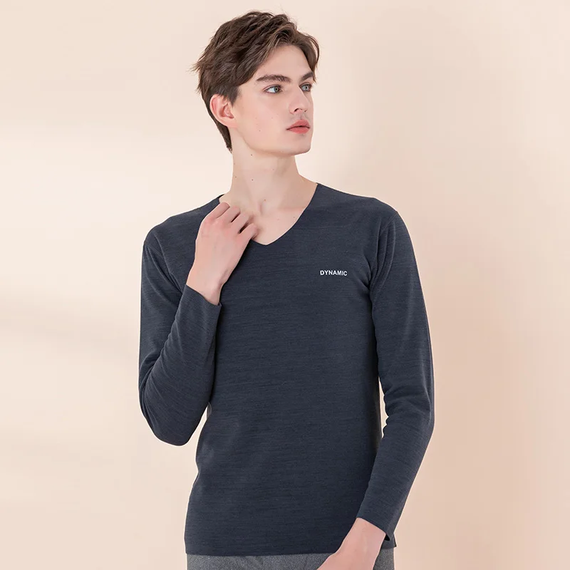 2021 Дешевое бесшовное Мужское нижнее белье с длинным рукавом, одежда, термофлисовое бархатное нижнее белье