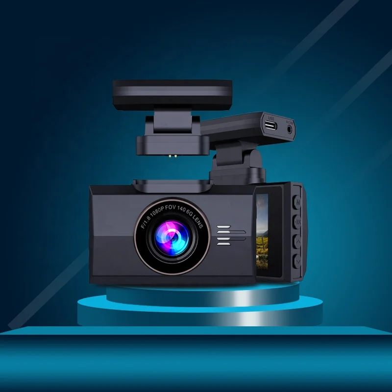 2.35 Inch Touch Screen 4K full HD Car dash cam mirror dvr with Allwinner Chip Front and Rear Dual Lens Recording GPS dash cam