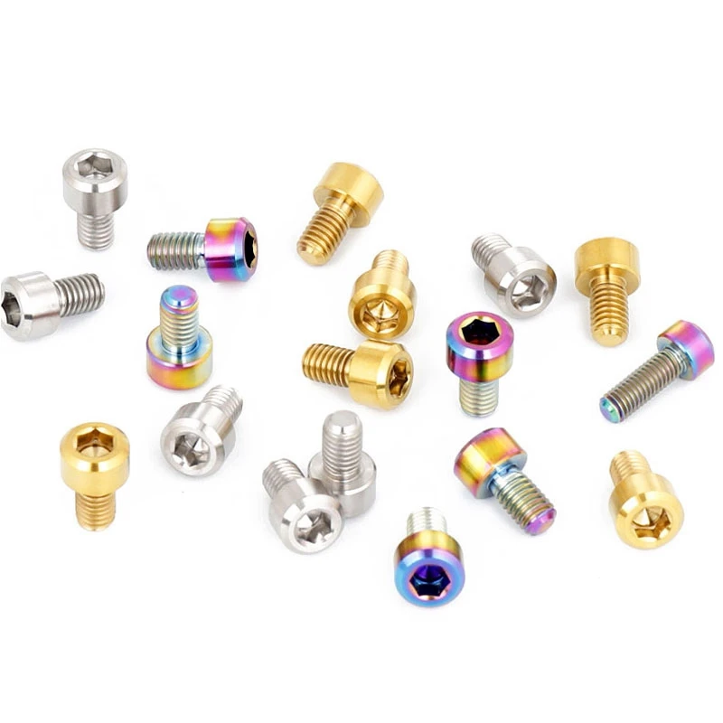 Colored gr5 M3 M4 M5 M6 titanium screw bolts
