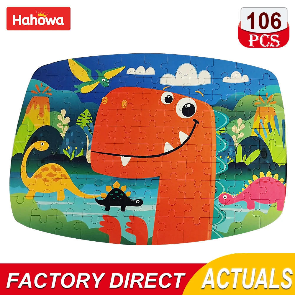 Real Paper Cartoon Jigsaw Puzzle  Learning Education puzzle game