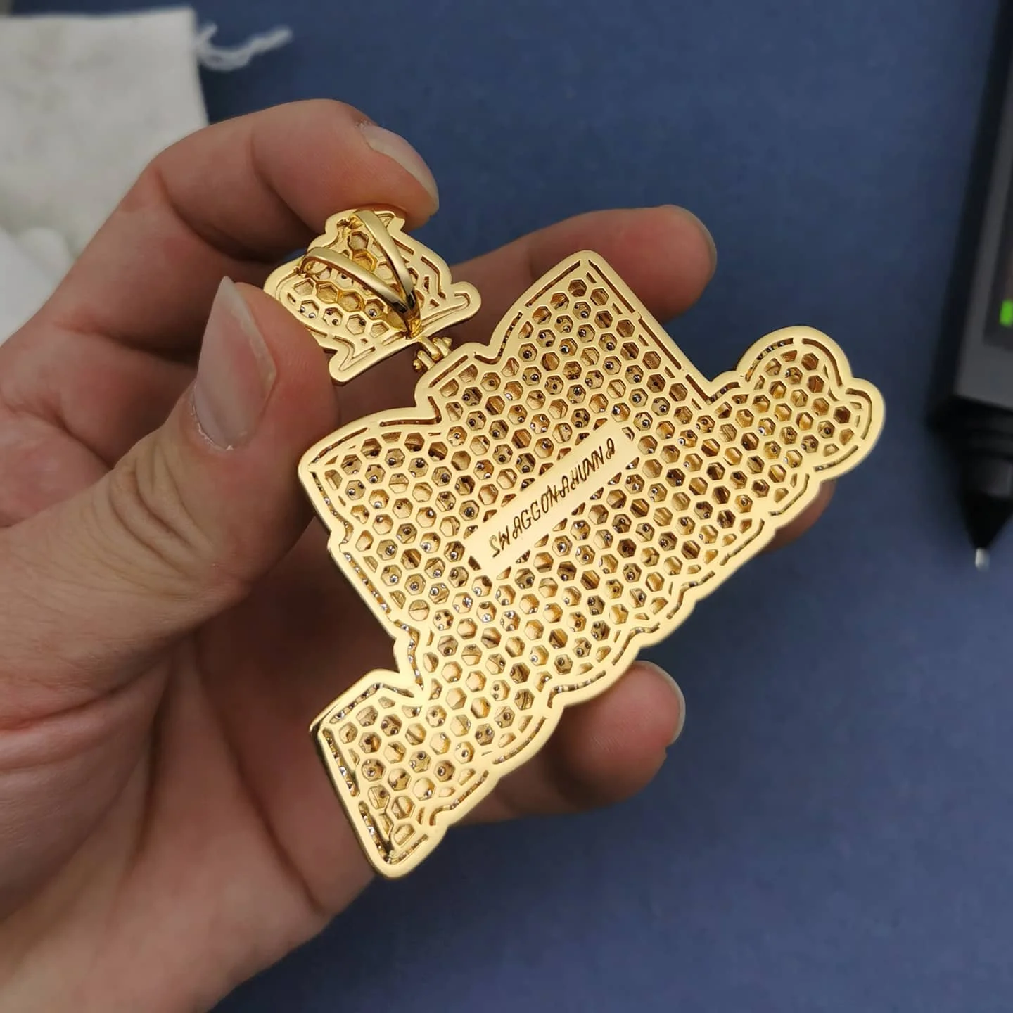 Dropshipping Custom Big Hip Hop Jewelry Diamonds Iced Out Men Charms Pendant S925 Moissanite Necklace Custom Pendants for Gifts