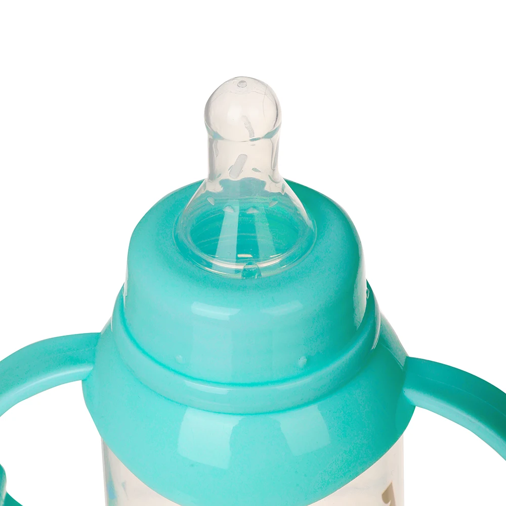 Factory wholesale BPA Free High Quality Nipples Bottle 250ml 8oz Newborn Baby PP Feeding Bottle With Handle