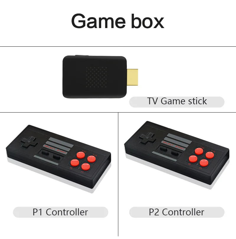 USB-приставка для видеоигр встроенная в 620 Классическая Игровая приставка ретро-выход портативная игровая беспроводной геймпад