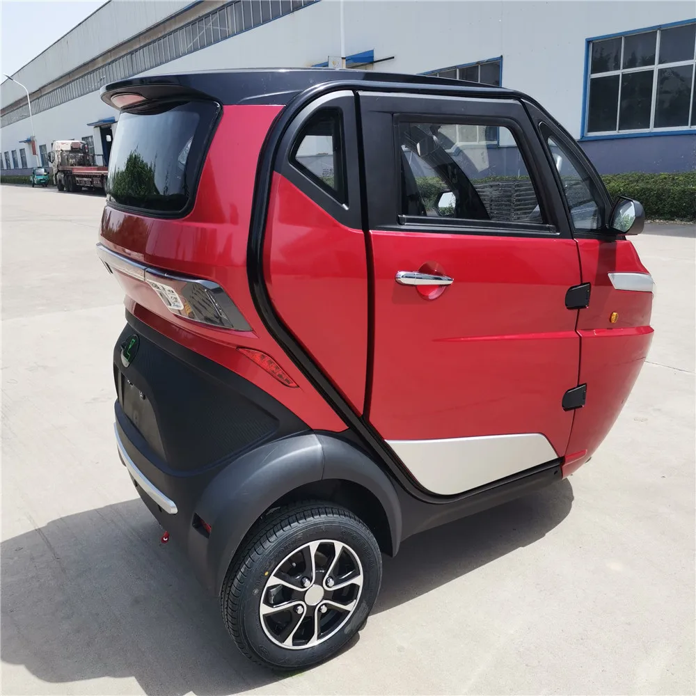 3 Wheels new energy small electric car 2 seater vehicles cabin scooter