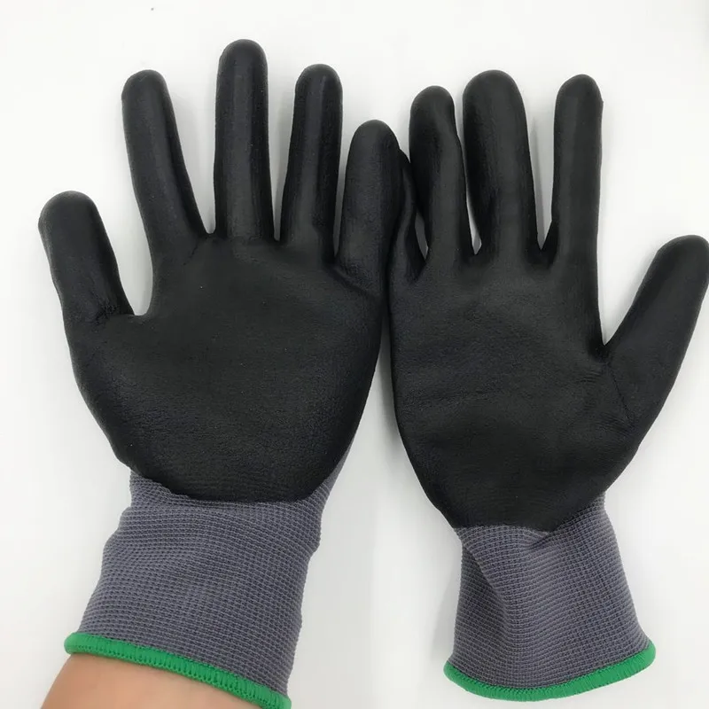 Micro Foam Nitrile Coated Safety Work Gloves Protective Gloves (1600389385897)
