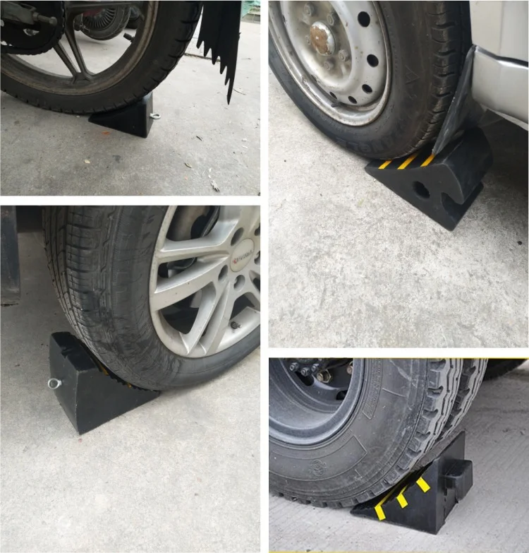 Lightweight Strong High Quality 240*200*150mm Rubber Wheel Chock