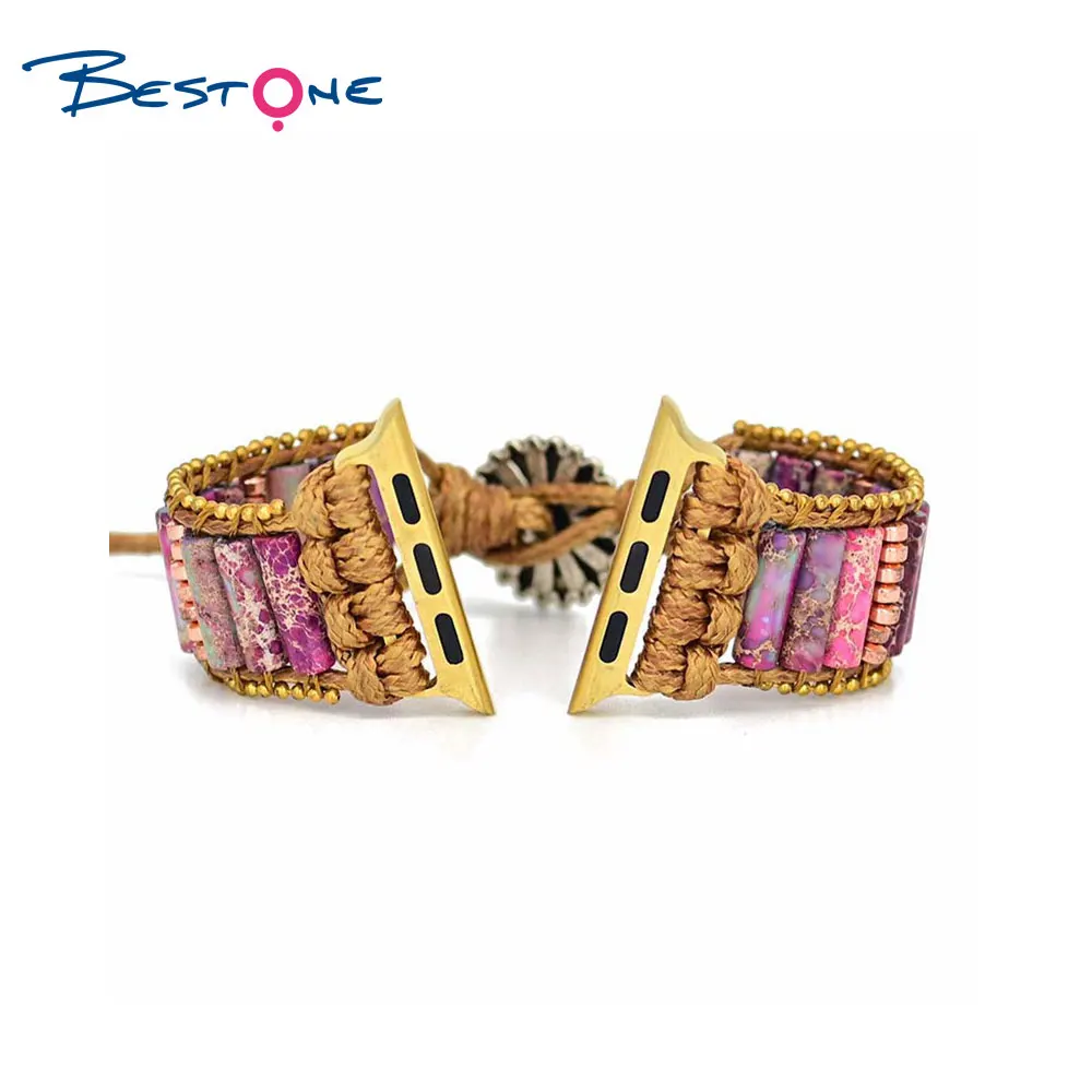 Bestone 2022 Hot Sales Wholesale Black Lava Healing Beaded Bracelet Hematite Howlite Rose Quartz Charm Bracelet