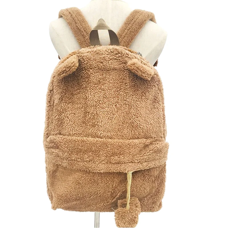 Soft Bear Teddy Plush Backpack Fashion Cartoon bookBags Kids toddler School Bags Cute Child Schoolbag mini Plush Backpack