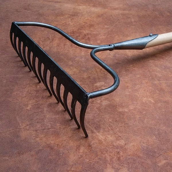 wholesale small metal rake grass rake landscaping small metal rake